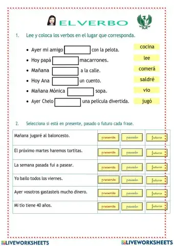 Los tiempos verbales