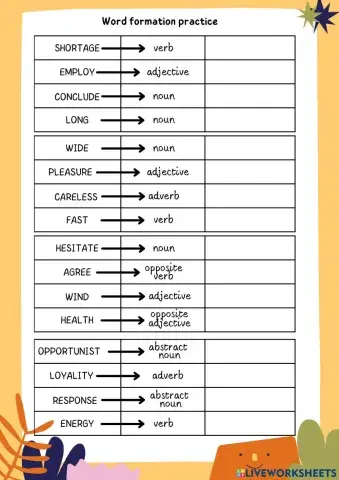 Word formation check