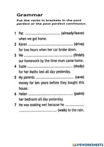 Past perfect vs past perfect continuous