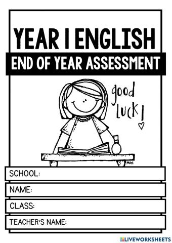 Year 1 assessment