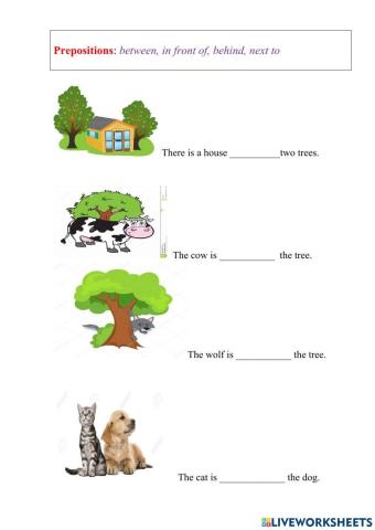 Preposition of places