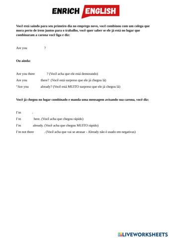 Lauch, Lesson 3, Exercise 2