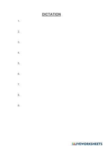 Prehistoric dictation