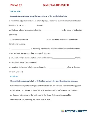 P37- natural disaster