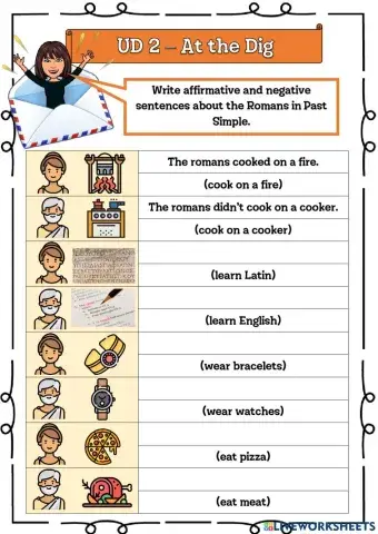 6º UD 2 At the dig - Ficha 5