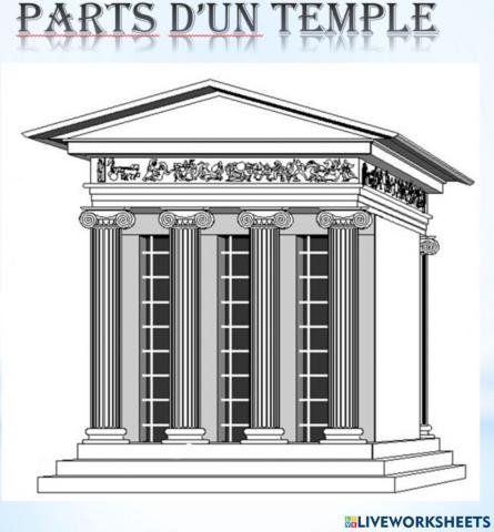 Parts d'un temple