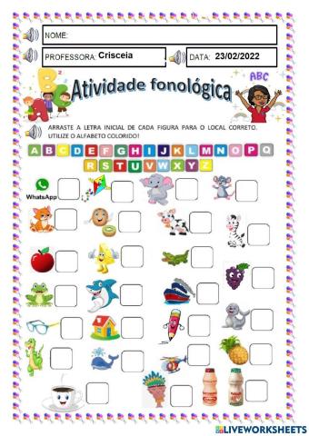 Consciência Fonológica