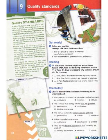 E7 U-2 QUALITY STANDARS