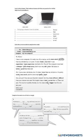 Comparatives- enough-too