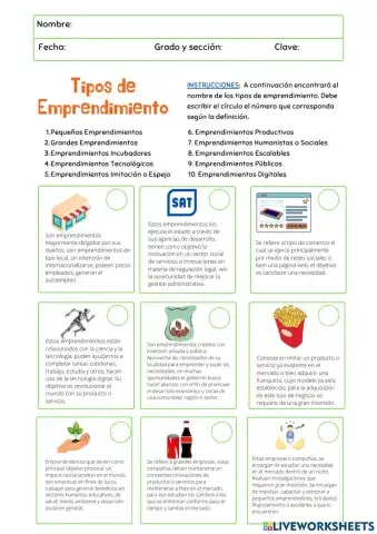 Tipos de Emprendimiento