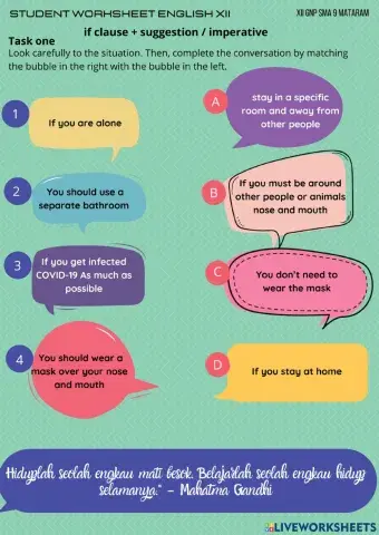 IF Clause + imperative-suggestion