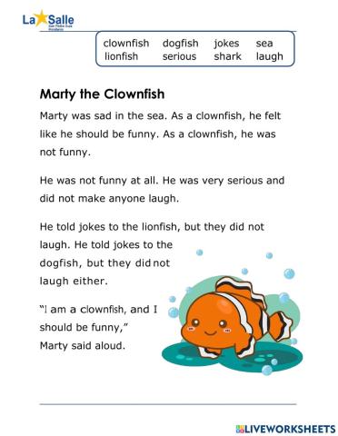 Marty the Clownfish