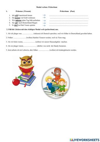 Modal verben präteritum