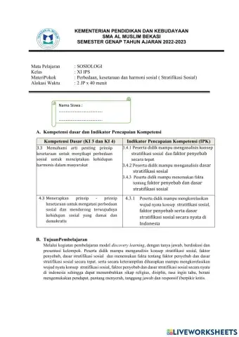 Perbedaan kesetaraan dan harmoni sosial