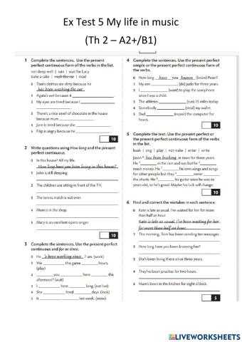 Test My life in music