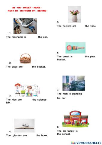 Prepositions (in-on-under....)