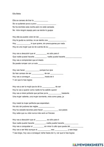 Canción Ella de Bebe