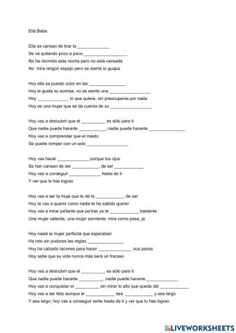 Canción Ella de Bebe