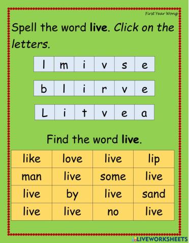 Sight Words
