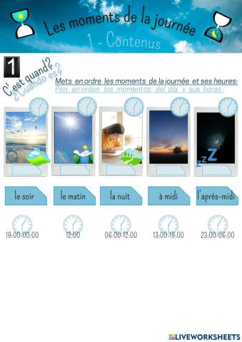 Les Moments de la Journée et les Salutations (1-Contenus)