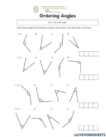 Maths Term 2 Week 6 Lesson 2 Compare angles