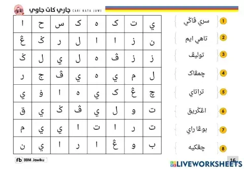 Jawi : Perkataan 2 suku kata atau lebih