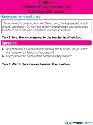 Factors of Business Success