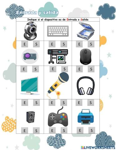 Dispositivos de entrada y salida