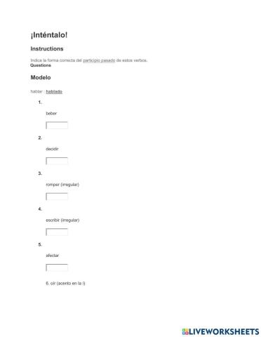 Los manaties y el participio pasado