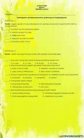 Kahalagahan ng Pagsasapamuhay ng Malusog na Pangangatawan