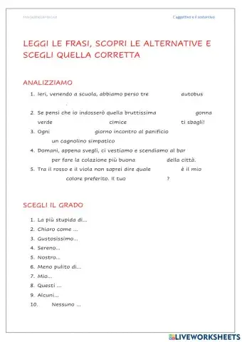 Analisi grammaticale