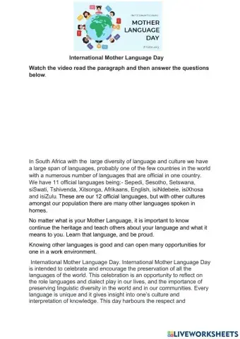 International Mother Language Day