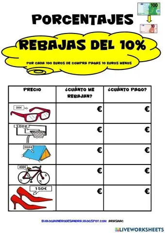 Porcentajes y rebajas