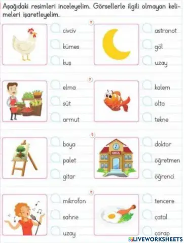 Yanlış Kelimeyi Bulalım