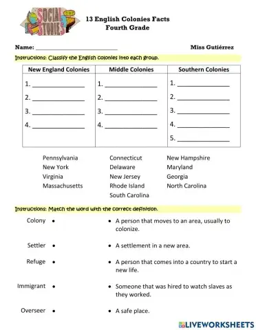 13 English Colonies Facts