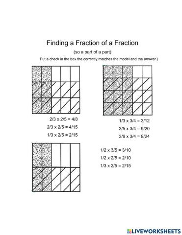 Fraction x Fraction with Models