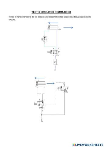 Test 3 CIRCUITOS BÁSICOS NEUMÁTICOS