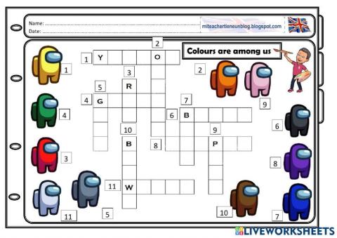 Colours are AMONG US