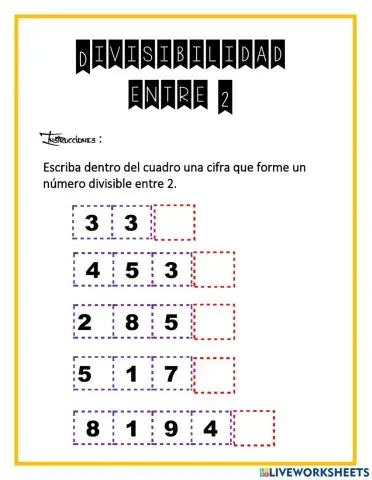 Divisibilidad entre 2