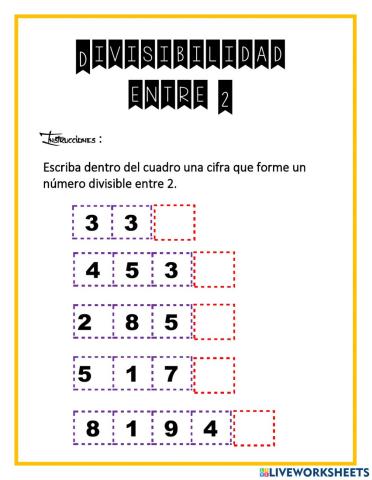 Divisibilidad entre 2