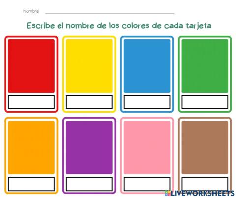 Nombres de los colores