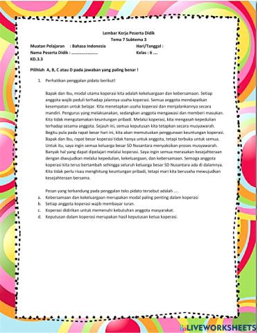 LKPD B.Indonesia T7 ST3 KD 3.3