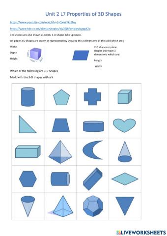 CHILL5 Math 3D Shapes Properties of