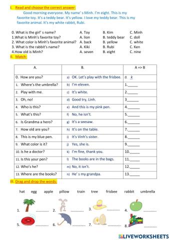 Grade 3 S1 Review 2021-2022