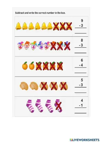 Subtraction within 10