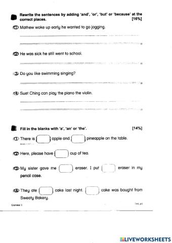 Year 3  Grammar Revision
