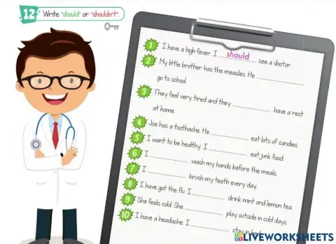 5 5.ünite 12.etk. should-not buddy (health)