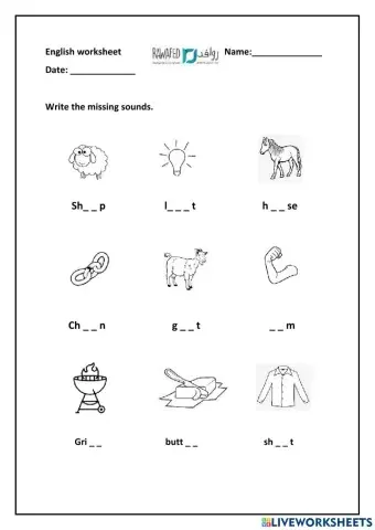 Fill in the missing sounds