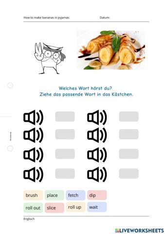 How to make bananas in pyjamas
