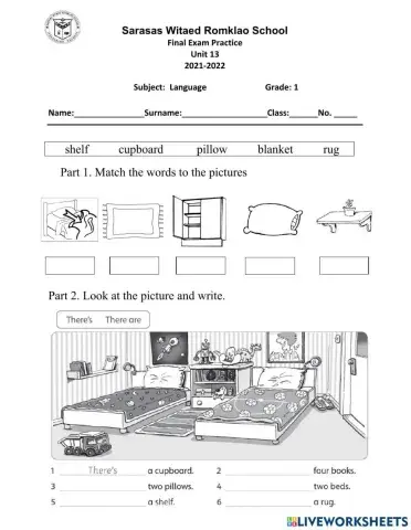 Family and Friends 1 Unit 13